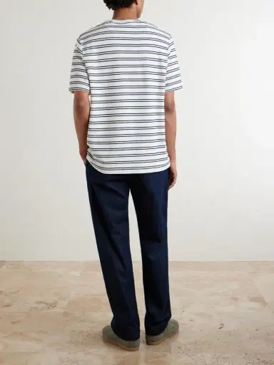 MR P. Striped Cotton-Terry T-Shirt - Men | Thumbnail 4