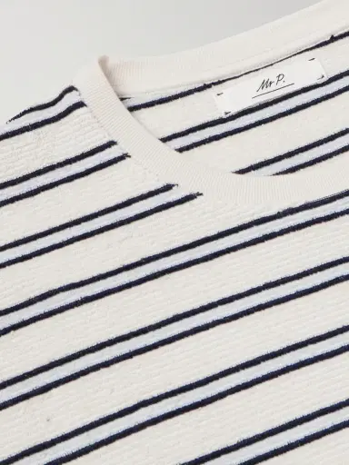 MR P. Striped Cotton-Terry T-Shirt - Men | Thumbnail 6