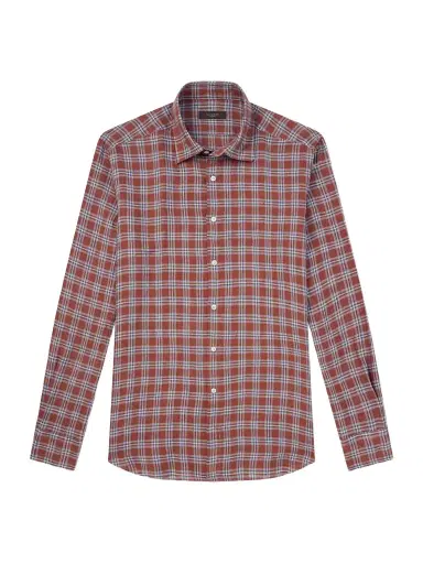 Slowear Checked Linen Shirt - Men | Thumbnail 1