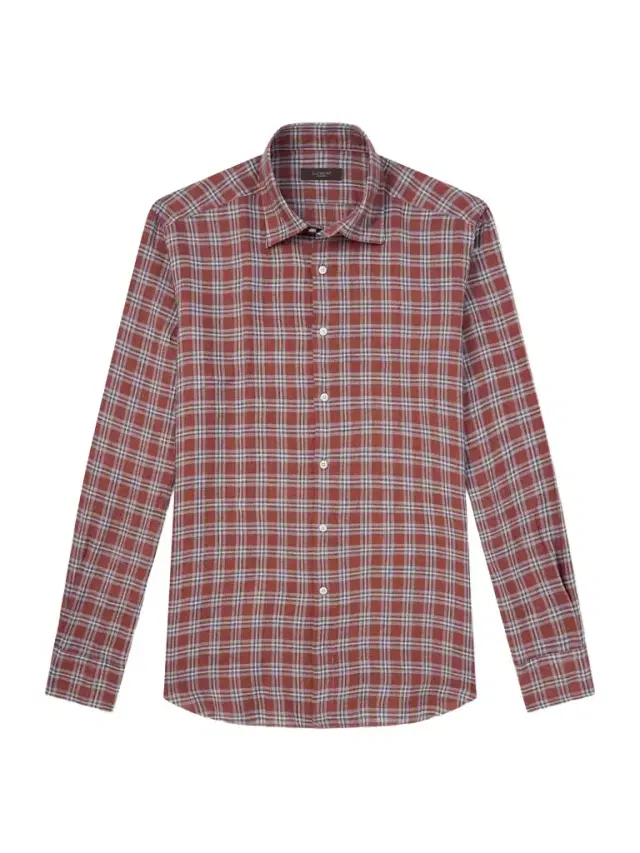 Checked Linen Shirt - Men