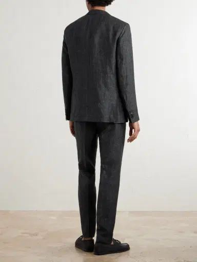 MR P. Delave Linen Check Jacket - Men | Thumbnail 4 MR P. Delave Linen Check Jacket - Men | Thumbnail 4