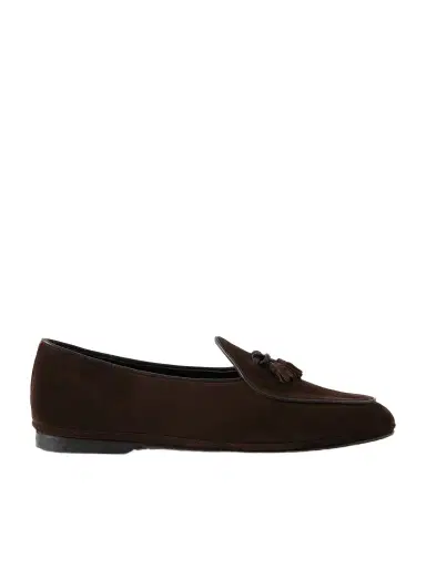 Rubinacci Marphy Tasselled Leather-Trimmed Suede Loafers - Men | Thumbnail 1 Rubinacci Marphy Tasselled Leather-Trimmed Suede Loafers - Men | Thumbnail 1