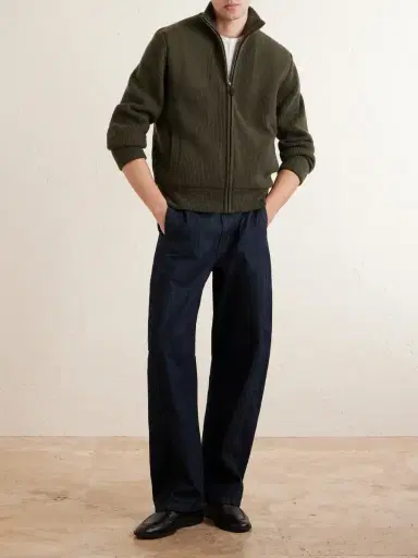 Purdey Orkney Ribbed-Knit Wool Zip-Up Cardigan - Men | Thumbnail 2