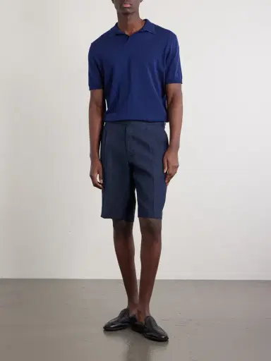 De Petrillo Straight-Leg Linen Shorts - Men | Thumbnail 2 De Petrillo Straight-Leg Linen Shorts - Men | Thumbnail 2