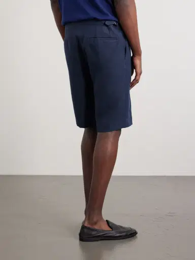 De Petrillo Straight-Leg Linen Shorts - Men | Thumbnail 4 De Petrillo Straight-Leg Linen Shorts - Men | Thumbnail 4