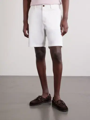 MR P. Straight-Leg Garment-Dyed Cotton-Blend Twill Bermuda Shorts - Men | Thumbnail 3