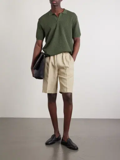 PIACENZA 1733 Straight-Leg Linen Bermuda Shorts - Men | Thumbnail 2 PIACENZA 1733 Straight-Leg Linen Bermuda Shorts - Men | Thumbnail 2