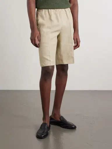 PIACENZA 1733 Straight-Leg Linen Bermuda Shorts - Men | Thumbnail 3 PIACENZA 1733 Straight-Leg Linen Bermuda Shorts - Men | Thumbnail 3