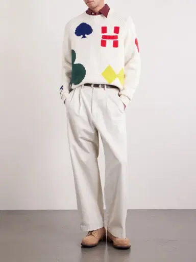 Human Made Intarsia Wool-Blend Sweater - Men | Thumbnail 2 Human Made Intarsia Wool-Blend Sweater - Men | Thumbnail 2