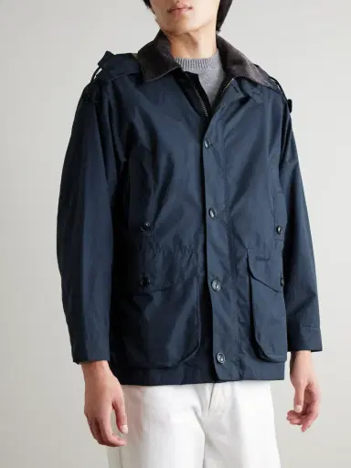 Barbour Ventile Endurance Showerproof Corduroy-Trimmed Cotton Hooded Jacket - Men | Thumbnail 3