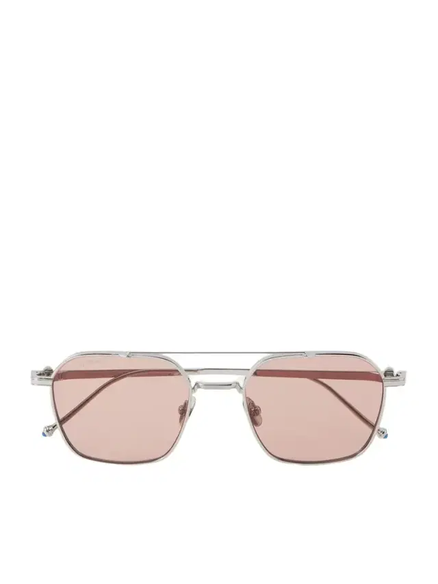 Pasha Aviator-Style Silver-Tone Sunglasses - Men