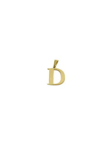 Wish Fine Jewelry 14K Gold Letter "D" Pendant | Thumbnail 1 Wish Fine Jewelry 14K Gold Letter "D" Pendant | Thumbnail 1