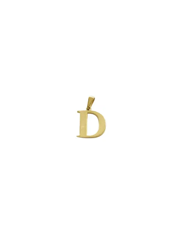 Wish Fine Jewelry 14K Gold Letter "D" Pendant