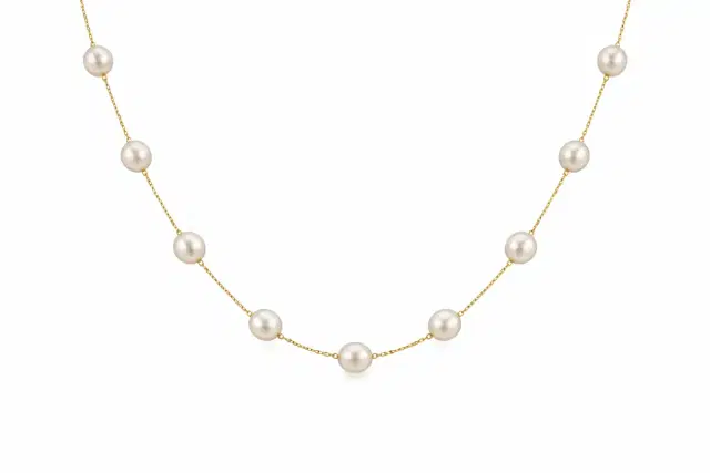 Wish Fine Jewelry Pearls 14K Gold Necklace