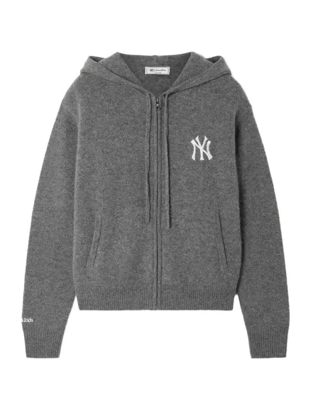 + '47 And New York Yankees Embroidered Cashmere And Wool-blend Hoodie