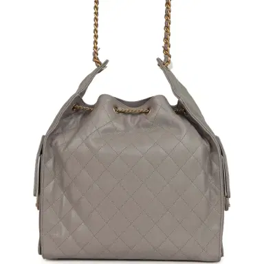 Chanel Chanel Medium 25 Hobo Bag Dark Grey Caviar Antique Gold Hardware | Thumbnail 5 Chanel Chanel Medium 25 Hobo Bag Dark Grey Caviar Antique Gold Hardware | Thumbnail 5