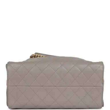 Chanel Chanel Medium 25 Hobo Bag Dark Grey Caviar Antique Gold Hardware | Thumbnail 7 Chanel Chanel Medium 25 Hobo Bag Dark Grey Caviar Antique Gold Hardware | Thumbnail 7