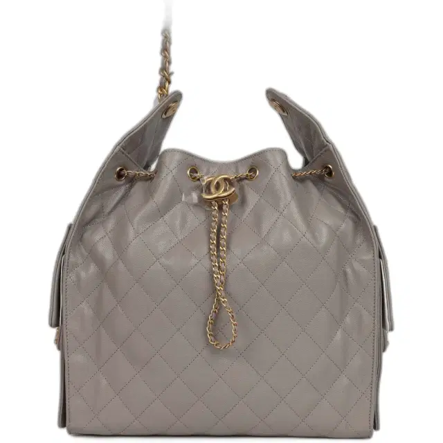 Chanel Chanel Medium 25 Hobo Bag Dark Grey Caviar Antique Gold Hardware