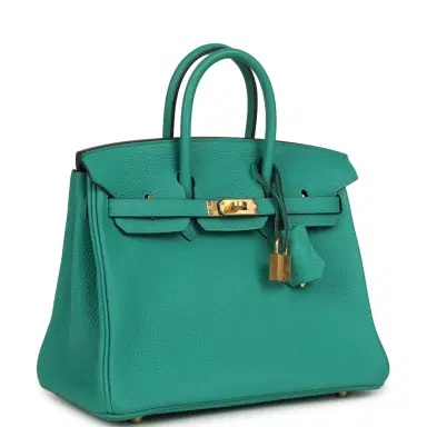 HERMÈS Hermes Birkin 25 Vert Verone Togo Gold Hardware | Thumbnail 2 HERMÈS Hermes Birkin 25 Vert Verone Togo Gold Hardware | Thumbnail 2
