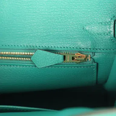 HERMÈS Hermes Birkin 25 Vert Verone Togo Gold Hardware | Thumbnail 9 HERMÈS Hermes Birkin 25 Vert Verone Togo Gold Hardware | Thumbnail 9