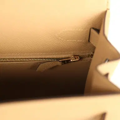 HERMÈS Hermes Kelly Sellier 28 Poussiere Epsom Permabrass Hardware | Thumbnail 9