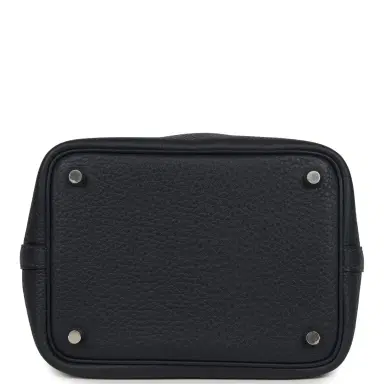 HERMÈS Hermes Picotin Lock 18 Bleu Nuit Clemence Palladium Hardware | Thumbnail 6