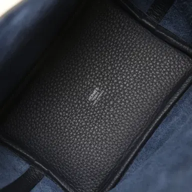 HERMÈS Hermes Picotin Lock 18 Bleu Nuit Clemence Palladium Hardware | Thumbnail 7
