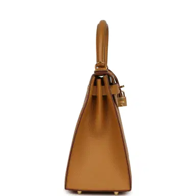HERMÈS Pre-owned Hermes Kelly Sellier 28 Sesame Epsom Gold Hardware | Thumbnail 3 HERMÈS Pre-owned Hermes Kelly Sellier 28 Sesame Epsom Gold Hardware | Thumbnail 3