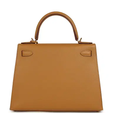 HERMÈS Pre-owned Hermes Kelly Sellier 28 Sesame Epsom Gold Hardware | Thumbnail 4 HERMÈS Pre-owned Hermes Kelly Sellier 28 Sesame Epsom Gold Hardware | Thumbnail 4