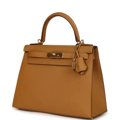 HERMÈS Pre-owned Hermes Kelly Sellier 28 Sesame Epsom Gold Hardware | Thumbnail 5 HERMÈS Pre-owned Hermes Kelly Sellier 28 Sesame Epsom Gold Hardware | Thumbnail 5