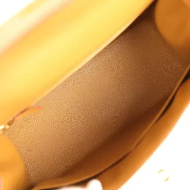 HERMÈS Pre-owned Hermes Kelly Sellier 28 Sesame Epsom Gold Hardware | Thumbnail 8 HERMÈS Pre-owned Hermes Kelly Sellier 28 Sesame Epsom Gold Hardware | Thumbnail 8