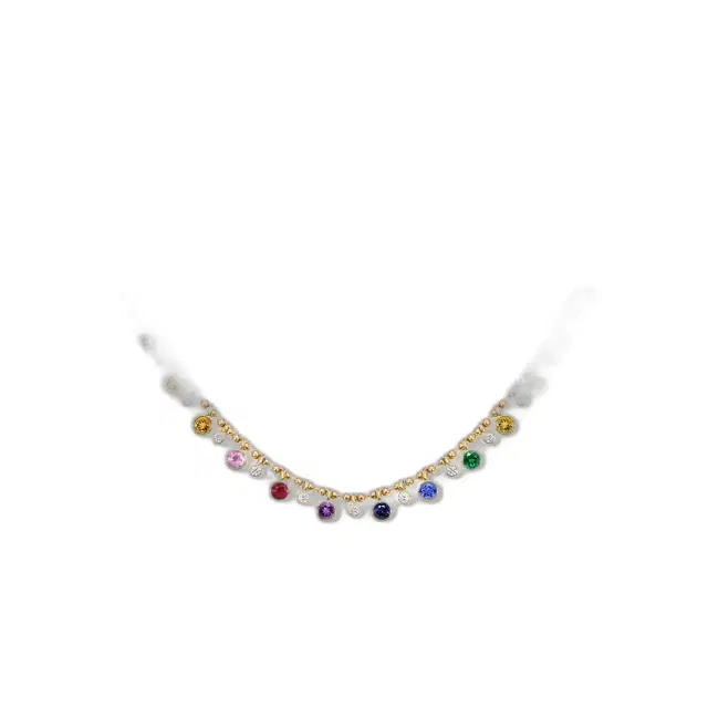 Stephanie Gottlieb Dakota Gemstone Shaker Necklace