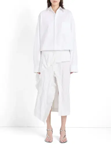 Proenza Schouler Hansly Memory Cotton Midi Skirt | Thumbnail 2 Proenza Schouler Hansly Memory Cotton Midi Skirt | Thumbnail 2