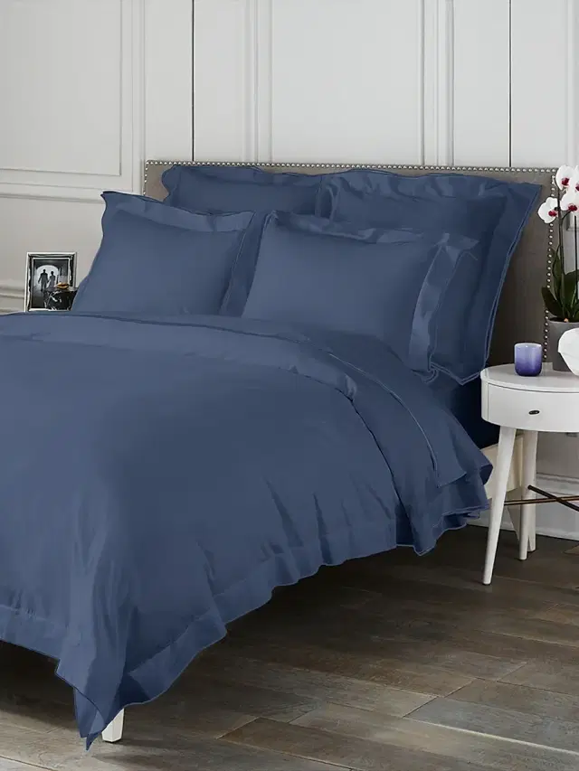 Saks Fifth Avenue Butterfly Flange Duvet - Blue - Size Full