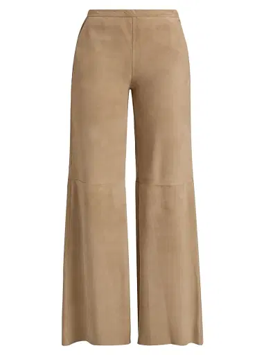 LAMARQUE Women's Elise Suede Wide-Leg Pants | Thumbnail 1 LAMARQUE Women's Elise Suede Wide-Leg Pants | Thumbnail 1