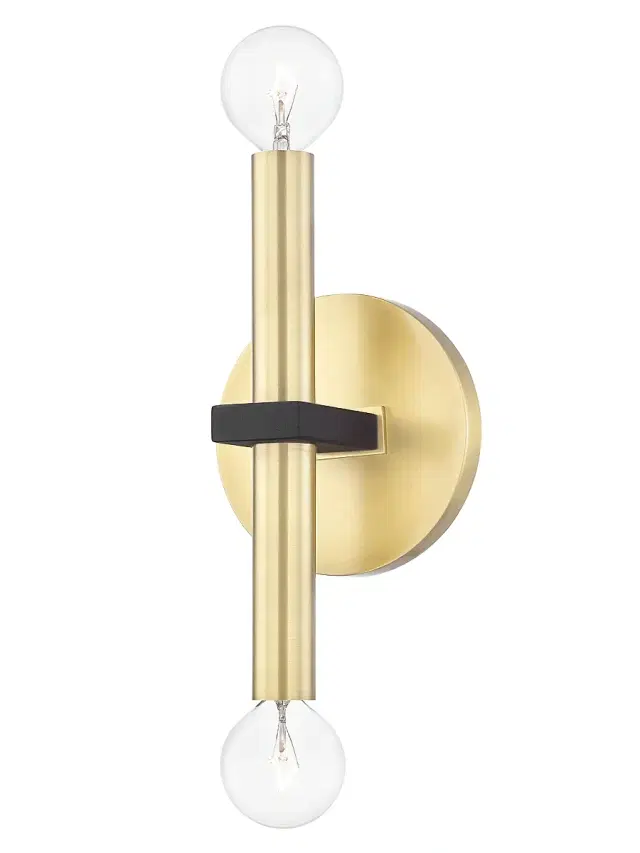 Mitzi Colette 2-Light Wall Sconce - Aged Brass