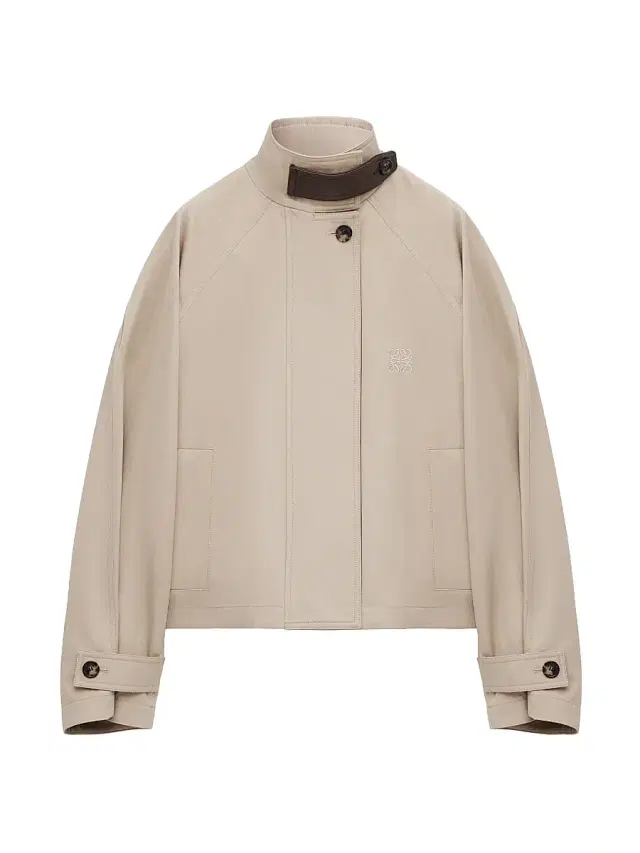 Women's Raglan-Sleeve Cotton-Blend Short Parka - Beige