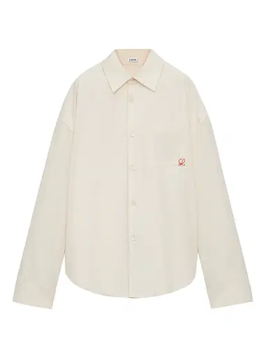 Loewe Men's Embroidered Cotton-Blend Shirt | Thumbnail 1 Loewe Men's Embroidered Cotton-Blend Shirt | Thumbnail 1