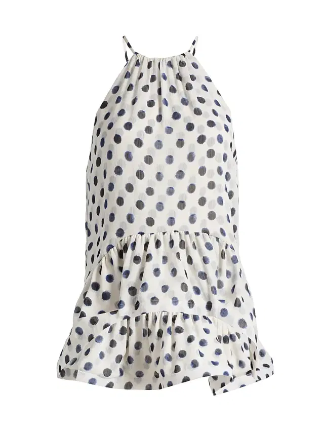 Misa Los Angeles Women's Faith Polka Dot Halterneck Top - Polka Dot