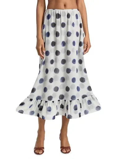 Misa Los Angeles Women's Hope Polka-Dot Midi-Skirt | Thumbnail 3 Misa Los Angeles Women's Hope Polka-Dot Midi-Skirt | Thumbnail 3