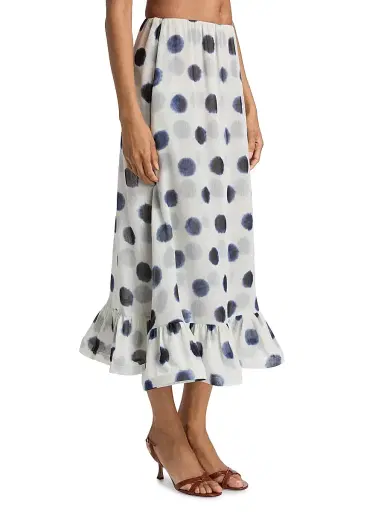 Misa Los Angeles Women's Hope Polka-Dot Midi-Skirt | Thumbnail 4 Misa Los Angeles Women's Hope Polka-Dot Midi-Skirt | Thumbnail 4