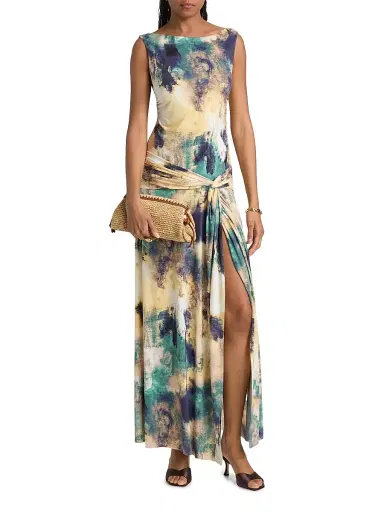 Misa Los Angeles Women's Safira Printed Maxi Dress - Abstract Expression - Size XL | Thumbnail 3 Misa Los Angeles Women's Safira Printed Maxi Dress - Abstract Expression - Size XL | Thumbnail 3