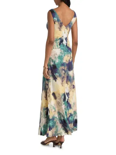 Misa Los Angeles Women's Safira Printed Maxi Dress - Abstract Expression - Size XL | Thumbnail 5 Misa Los Angeles Women's Safira Printed Maxi Dress - Abstract Expression - Size XL | Thumbnail 5