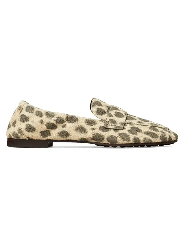 Tory Burch Women's Cheetah-Print Suede Ballet Loafers - Cheetah Spots
