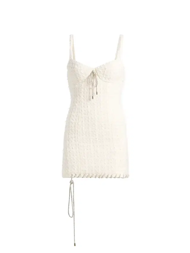 Women's Tweed Lady Minidress - Cream White