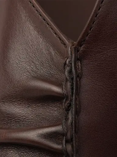 Prada Men's Leather Mules - Brown - Size 5 | Thumbnail 5