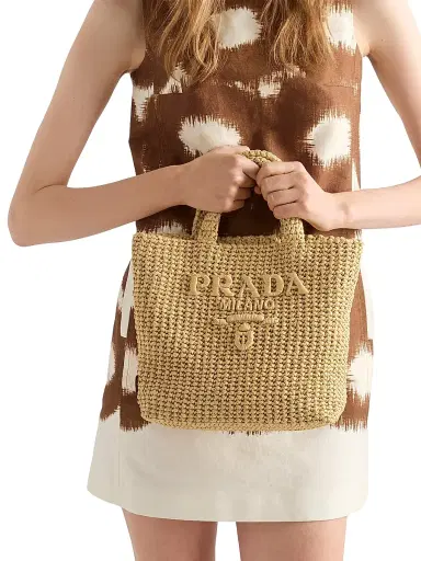 Prada Women's Small Crochet Top Handle Bag | Thumbnail 4 Prada Women's Small Crochet Top Handle Bag | Thumbnail 4