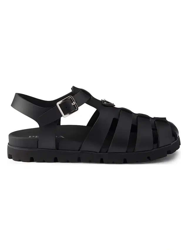 Men's Rubber Fisherman Sandals - Black