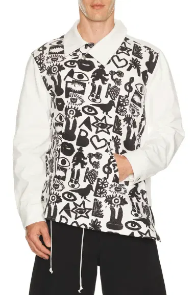 COMME des GARCONS BLACK x Filip Pagowski Printed Shirt | Thumbnail 1 COMME des GARCONS BLACK x Filip Pagowski Printed Shirt | Thumbnail 1