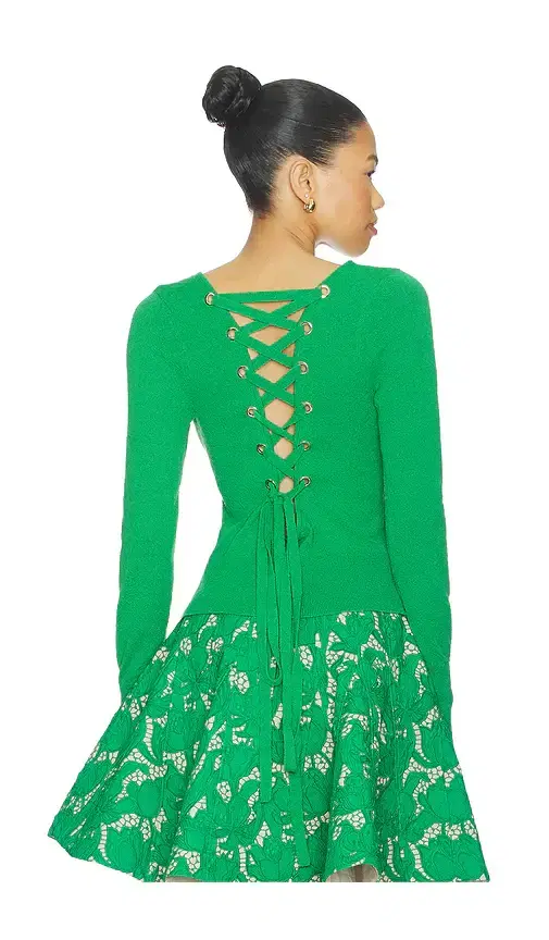 Lily Lace Up Knit Top
